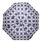 Зонт мужской механический «Ultramarine», клетка, 8 спиц, d-105см, длина в слож. виде 24см