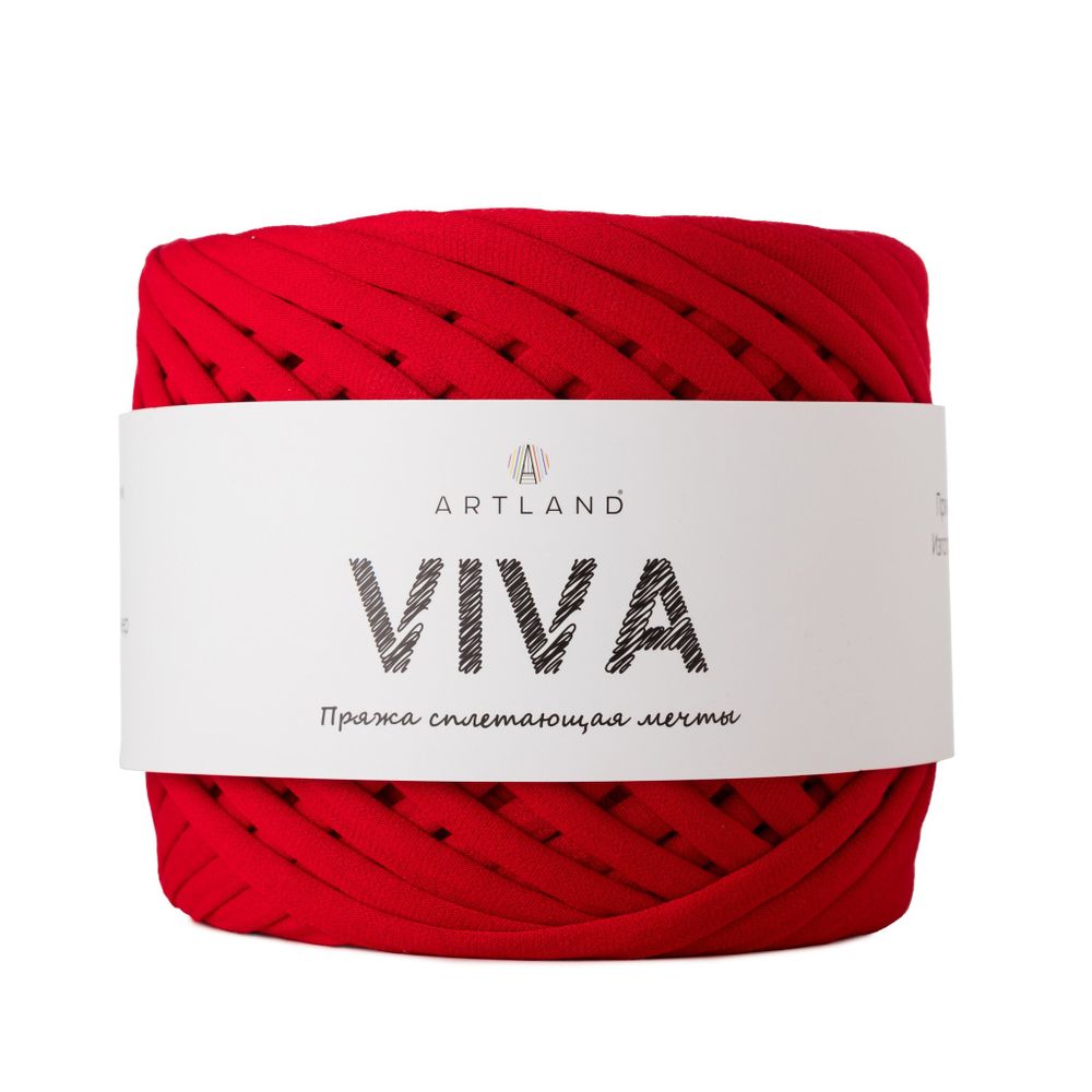 Трикотажная пряжа Viva, 100% х/б, 300 гр, 100 м, красный