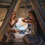 Глобус физический/политический подсветка от батареек, GLOBEN "Классик Евро", 250 мм, Ве012500257