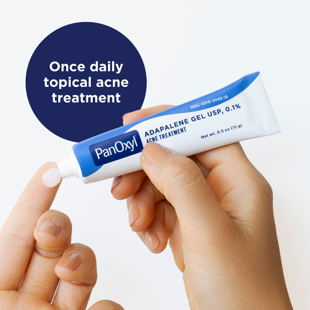 PanOxyl, гель адапален USP, 0,1%, для лечения акне, 15 г (0,5 унции)