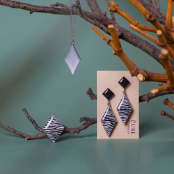 Комплект Украшений - Ромбы - Зебра