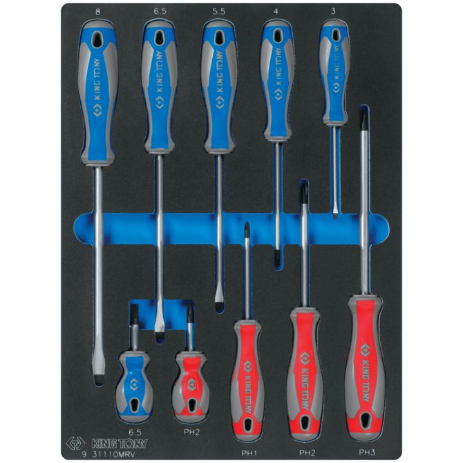 KING TONY (934-188MRV) Набор инструментов "FOCUS" в красной тележке, 188 предметов