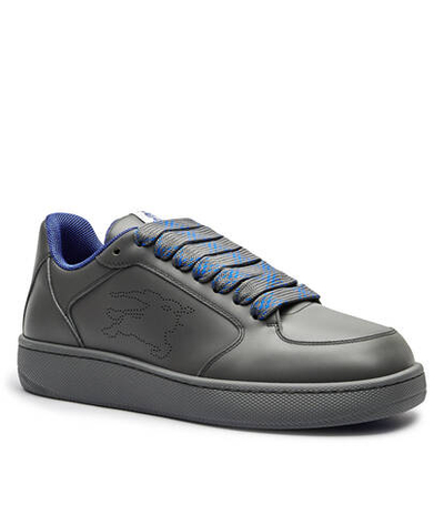 Кожаные кроссовки Burberry - серый(8099413)