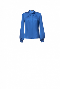 Блузка синяя из Армани-шёлка 02-02-23 FW