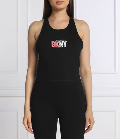 топ rhinestone icon logo DKNY Sport - черный(DP2T8882)