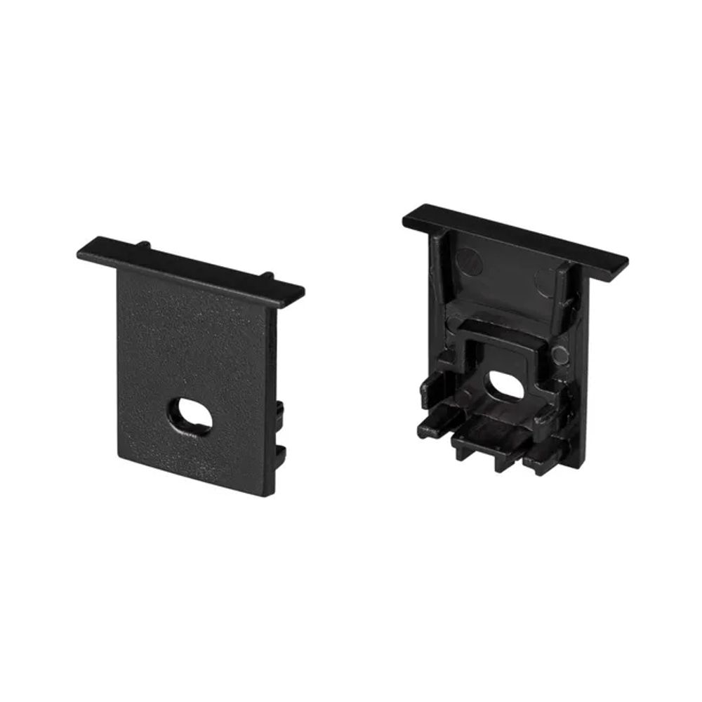 Заглушка SL-COMFORT-1722-F BLACK c отверстием (Arlight, Пластик) 031778