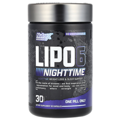 Nutrex Research Lipo-6 Nighttime, 30 капсул — Ночной жиросжигатель