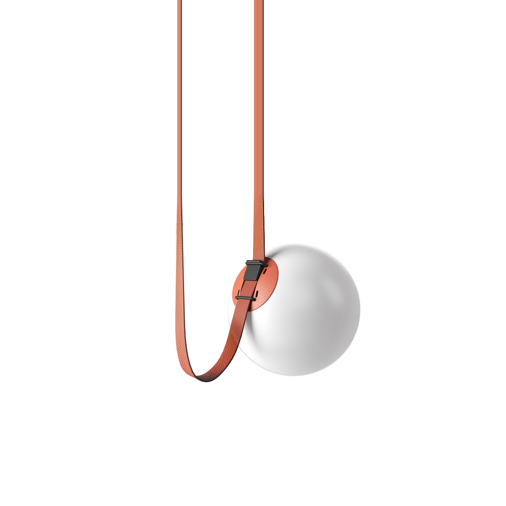 Pendant design lamp  Plusminus Semispheres by Vibia (1 lampshade ,  Orange)