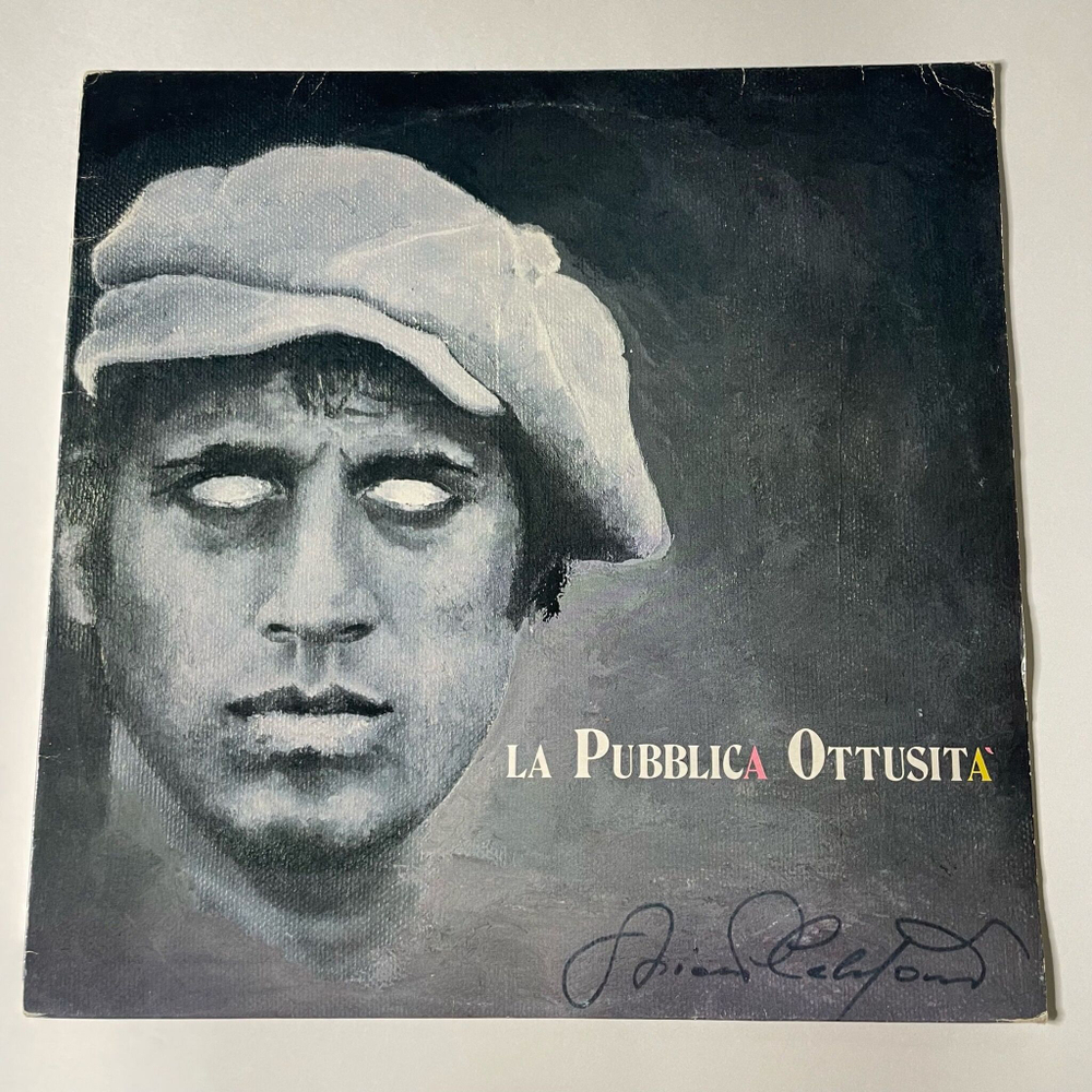 Винтажная виниловая пластинка LP Adriano Celentano La Pubblica Ottusita (Italy 1987)