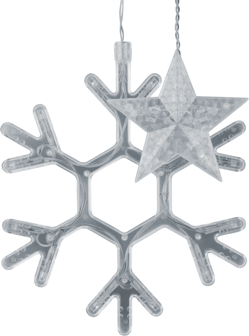 Гирлянда Navigator 95 123 NGF-D032-04 (бахрома звезды и снежинки RGBY 2.5*1м IP20