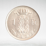 Belgium, 1 Franc (French Text), 1967, VF