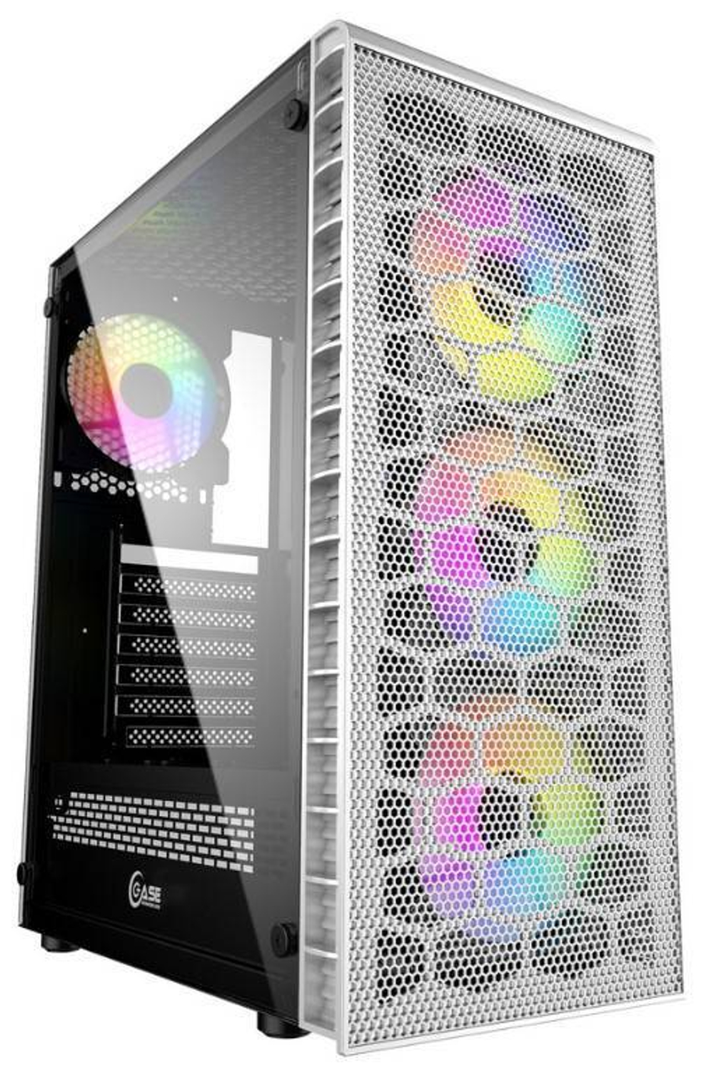 Компьютерный корпус Powercase MISTRAL MESH Z4С TG LED White