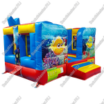 Коммерческий надувной батут "Морское царство 3", размер 3,7*2,5*2,5 м