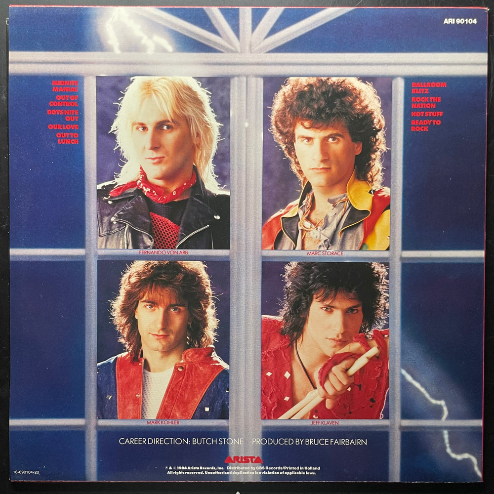 Krokus ‎– The Blitz (Скандинавия 1984г.)