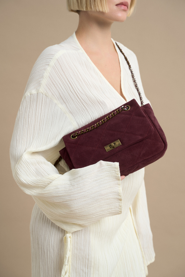 KELLY S марсала из замши