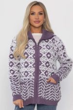 Свитер на молнии Сканди НЬЮ (сиреневый) Б14401-20М LT Collection