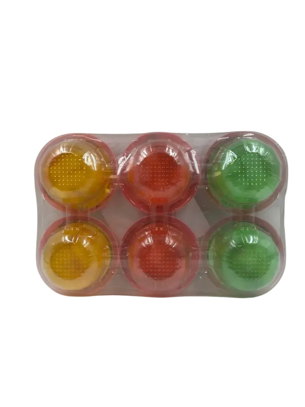 Фруктовое желе с кусочками фруктов , Round Jelly