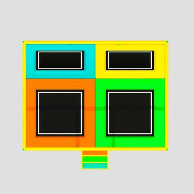 Батутная арена «Радужная площадка», 5x3,6x3 м