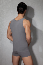 Классическая мужская майка с круглым вырезом Doreanse Weekend (Размер: XL) (Цвет: серый)