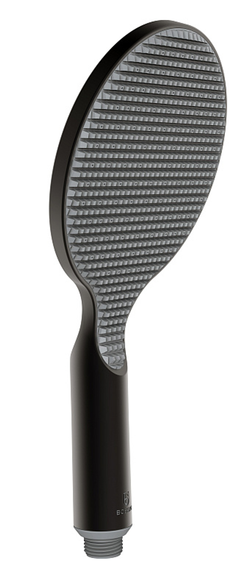 Ручной душ BOSSINI Apice один режим, c Easy-Clean, чёрный матовый (B00900.073)