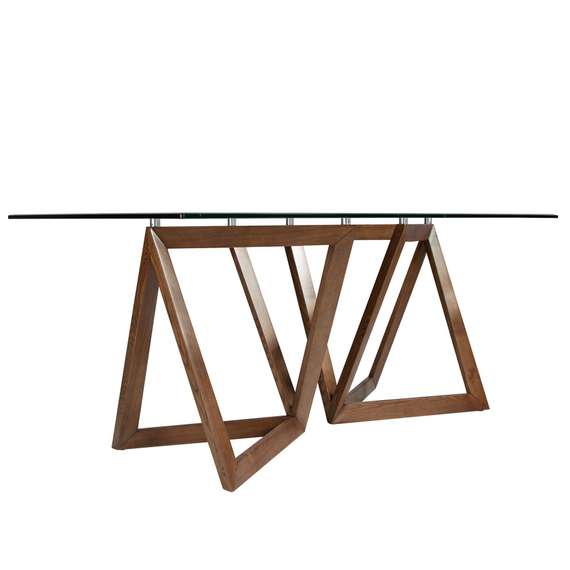 Обеденный стол Angel Cerda 1102, 180х90 см, закаленное стекло