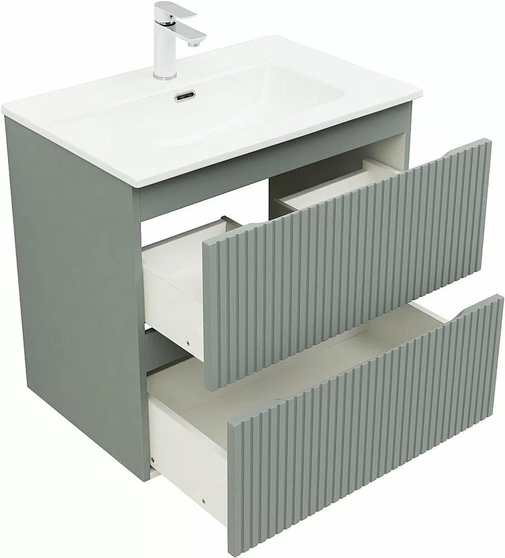 Тумба с раковиной Aquanet Джейн (Flat) 335433/284027 70 мисти грин