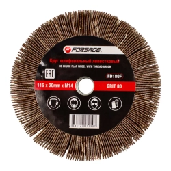 Круг лепестковый зачистной 115х20мм M14 (Grit 80) Forsage F-FD180F