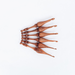 Набор деревянных крючков для вязания из бубинго (6 шт 4-9 мм ). KN21