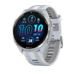 Умные часы Garmin Forerunner 965 Titanium White, спортивный ремешок "White" (010-02809-11)