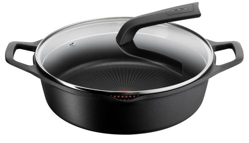 Кастрюля с крышкой низкая Tefal Delicio 28 см E2327274