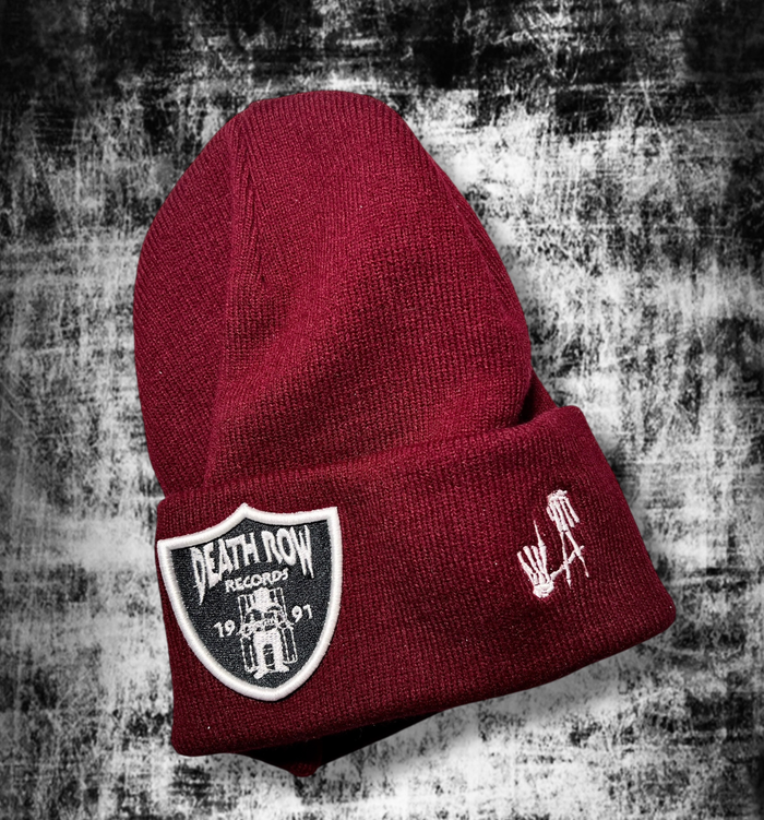 Шапка Death Row-LA maroon с подворотом