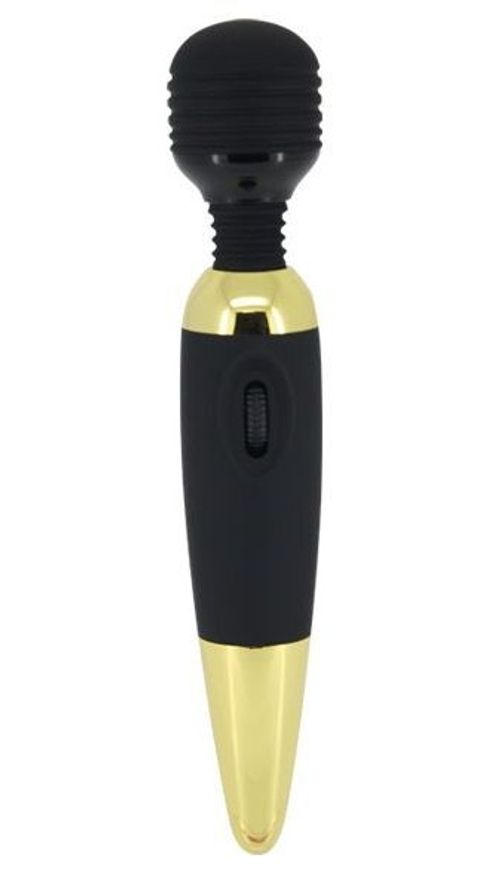 Baile Pretty Love Power Wand – чёрно‑золотой вибромассажер для клитора