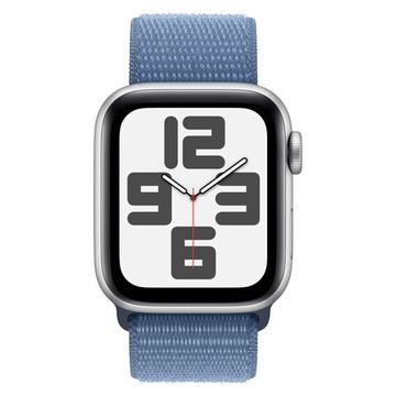 Apple Watch SE 2023, 44 мм синий, текстильный ремешок