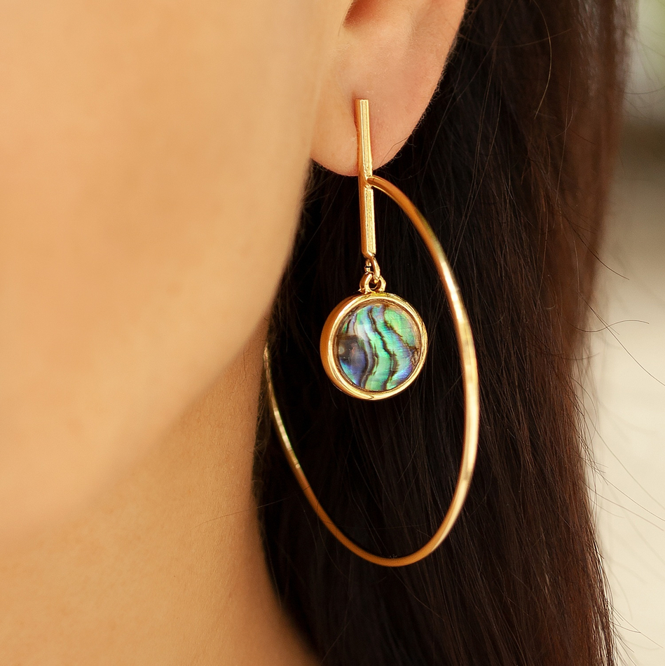 Серьги Possebon Abalone A9016.14 G