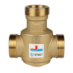 Клапан смесительный термостат STOUT НР 1 1/4" 60С 27271