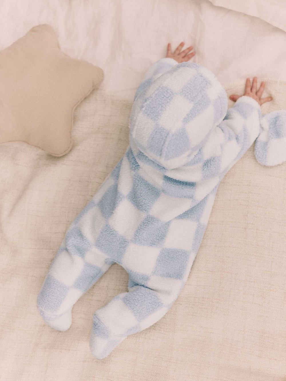 Комбинезон флисовый для малышей Next 286-894, Синий, Белый