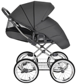 Детская коляска Roan Bass Next Classic d14 3 в 1 с автокреслом Avionaut Silver Black RCL253/1 Steel Grey