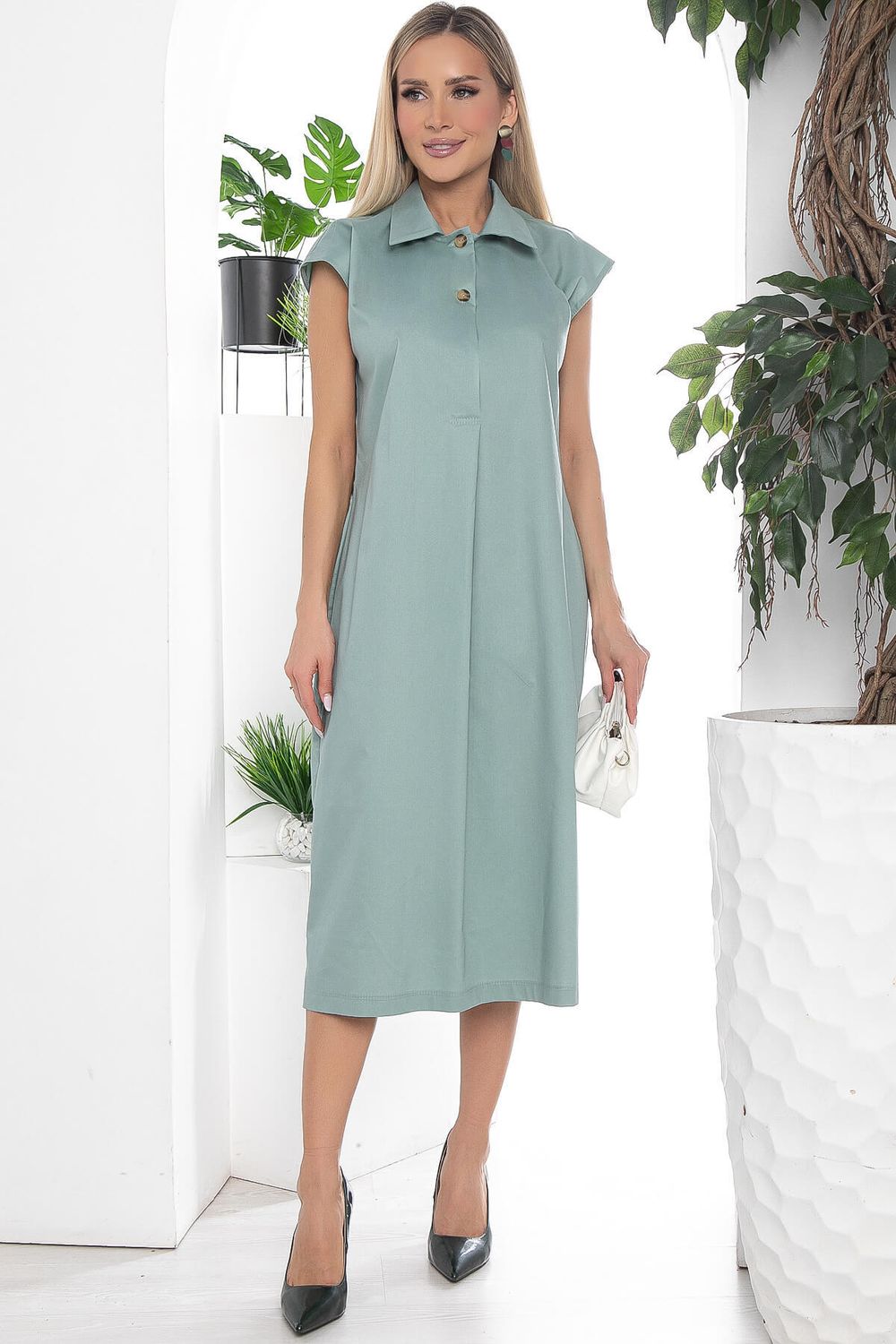 Платье "Нюансы стиля" (мята) П10175 LT Collection