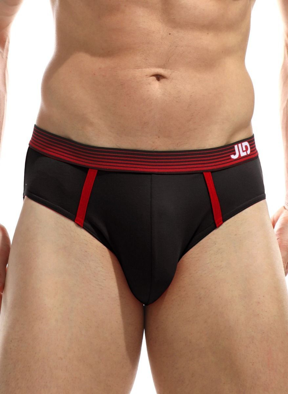 Мужские трусы-слипы с логотипом на резинке (Размер: XXL) (Цвет: красный)