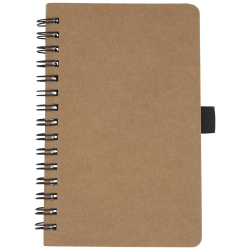 Блокнот Cobble на пружине, формат A6, изготовленный из переработанного картона, с листами из каменной бумаги