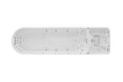 Закругленный плавательный гидромассажный спа-бассейн Victoria Star VS-MU800 с двумя чашами