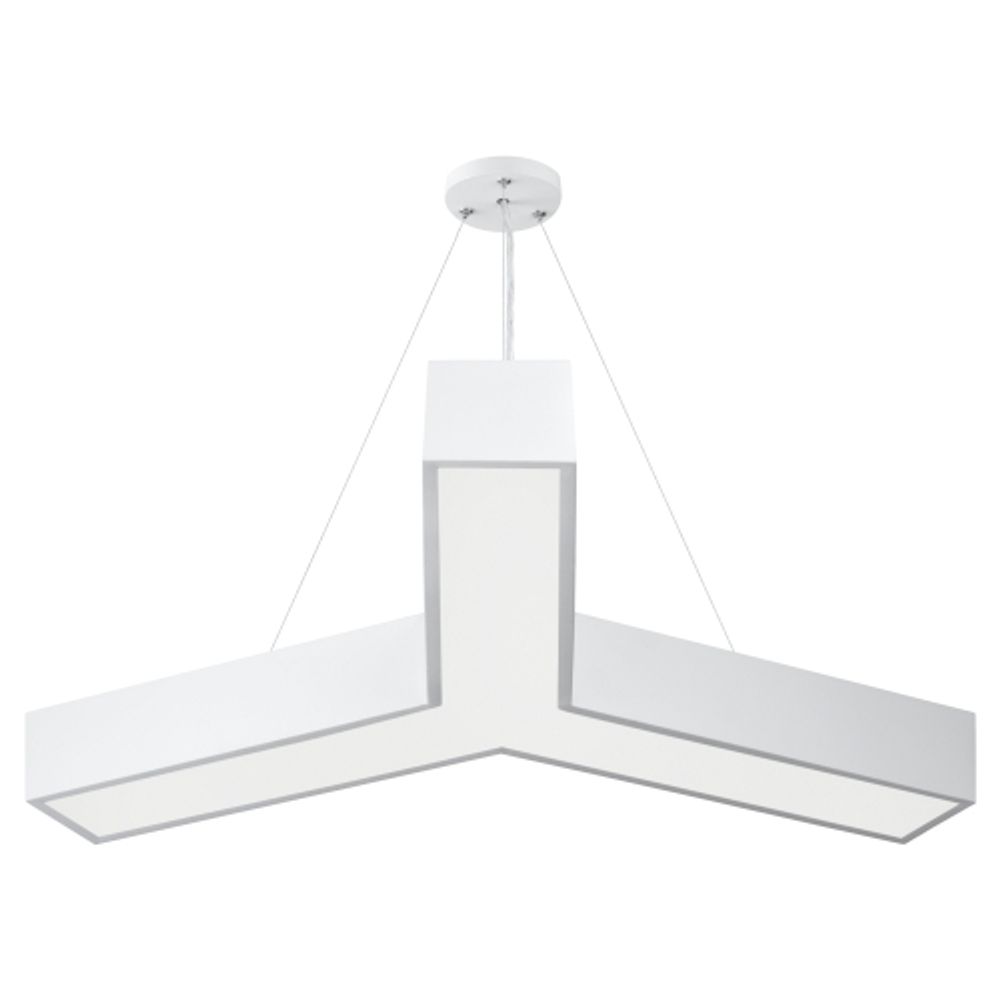 Светильник LED ЭРА Geometria SPO-142-W-40K-044 Igrek 44Вт 4000K 3500Лм IP40 800*80 белый подвесной драйвер внутри