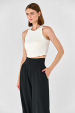 Брюки макси с манжетами с карманами