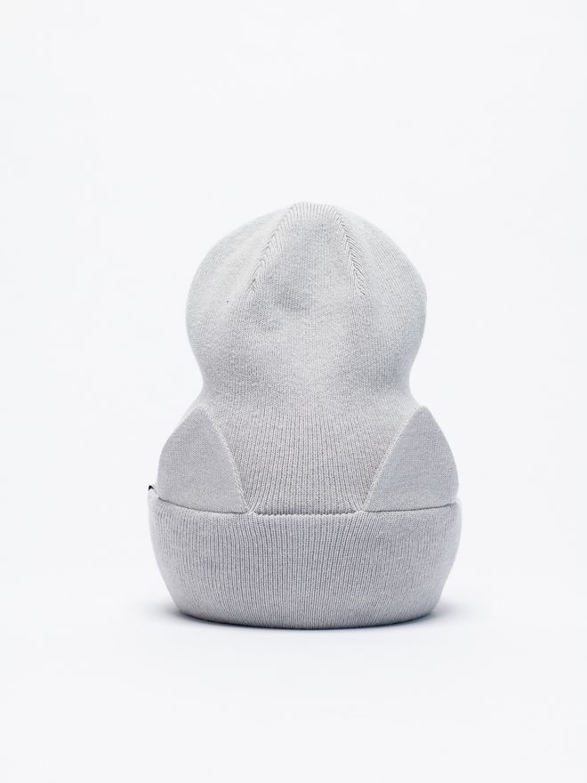 Шапка хлопковая вязаная КИС(Жемчужно-серый)