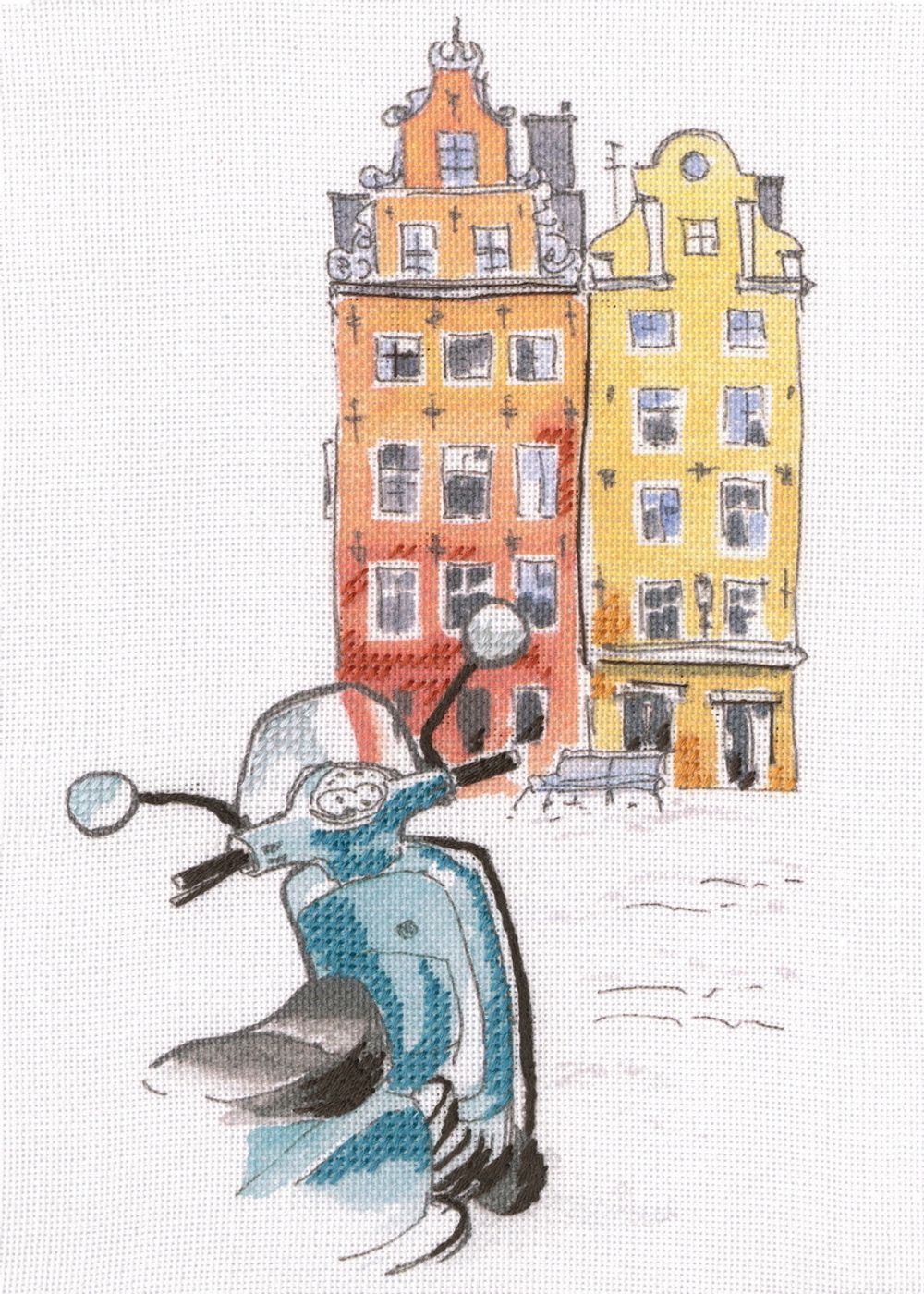 Коллекция:	Город¶Название по-английски:	¶Название по-русски:	Рисуем нитками¶Размер кадра, см:	21х15¶