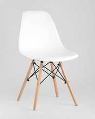 Eames DSW белый пластиковый, ножки массив бука