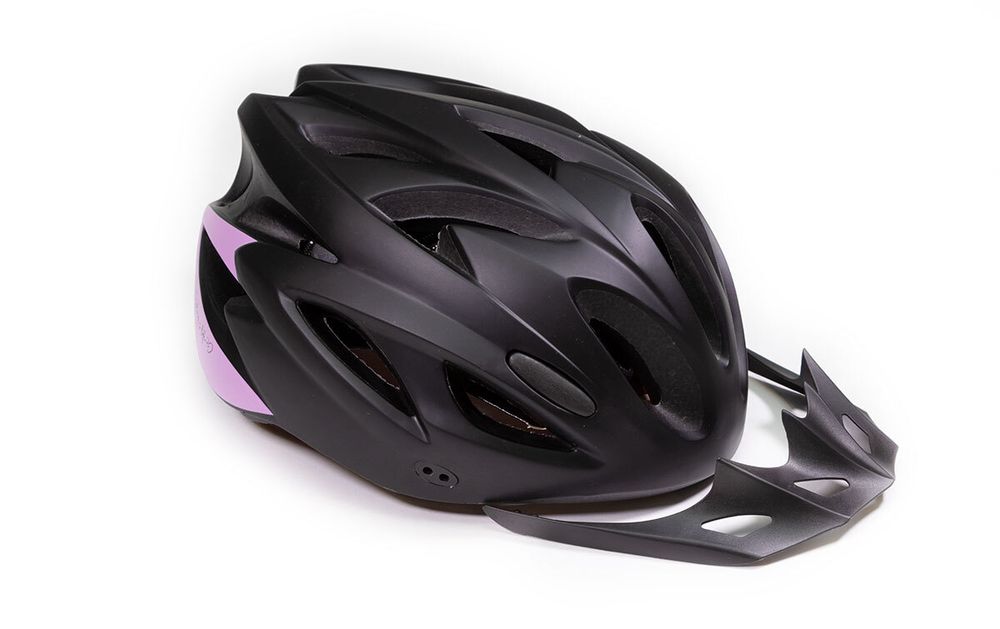 Шлем вело регулируемый TRIX (IN-MOLD) Размер:L/57-62см;Цвет:черно-пурпурный,матовый