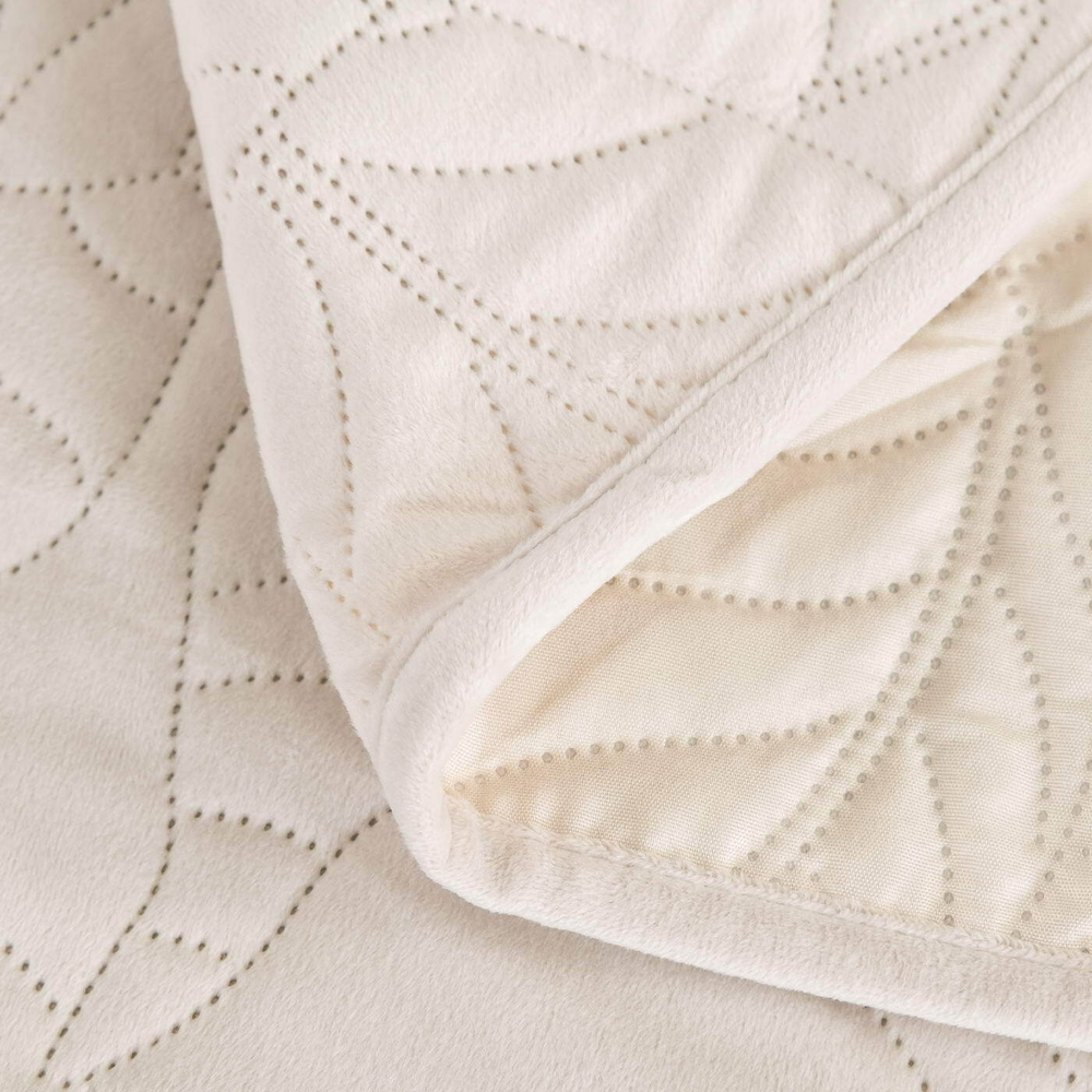 Покрывало 160х220 и наволочка 50х70 Sofi De MarkO Мелисса кремовое