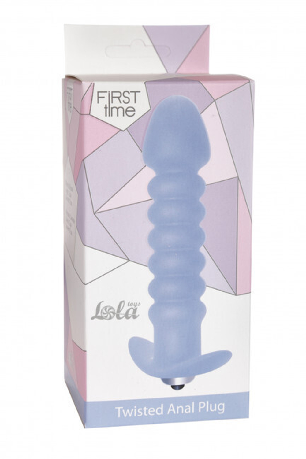 Анальная пробка с вибрацией Twisted Anal Plug Blue (11 см , синий) (Цвет: синий)