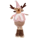 Фигурка «Олененок в кардигане» 32 см, Розовый